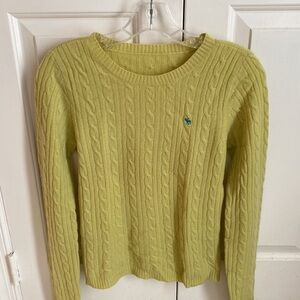 Abercrombie Cashmere Crew Neck Moose Logo Sweater